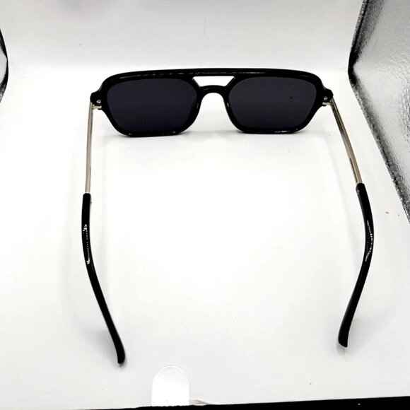 Avator Retro Style Sunglasses Black Frame Black Lenses UV400 New Unisex - Picture 3 of 7